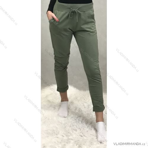 Jogginghose Blumenmuster lange Frauen (uni s-m) ITALIENISCHE MODE IMC20019