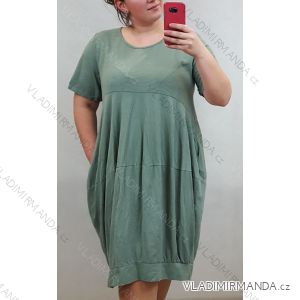 Lässiges Kurzarmkleid für Frauen (uni xl / 2xl) ITALIAN MODA IM720042
