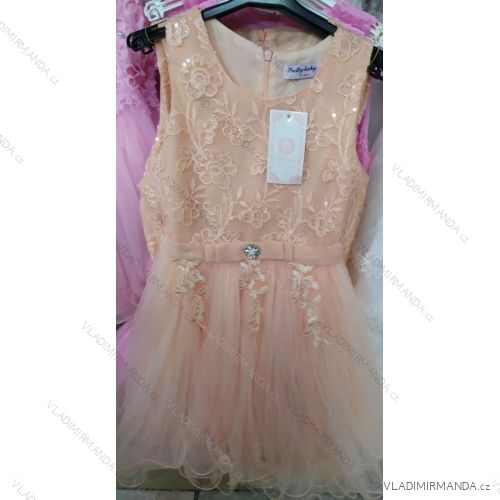 Kleid für Mädchen junges Mädchen mit Pailletten (4-12 Jahre) ITALIENISCHE MLADA Móda IMM2191124