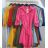 Kleid 3/4 Langarm Shirt dünn Damen (uni sl) ITALIENISCHE MODE IM9191006