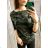 T-Shirt Langarm Camo Frauen (Uni L-XL) ITALIEN MODA IM5188015XL