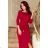 220-3 MAXI sportliches Kleid - Farbe Burgund
