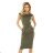 144-5 Kleid Midi SARA - Khaki
