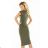 144-5 Kleid Midi SARA - Khaki
