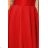 157-8 Kleid MARTA mit Spitze - rot
