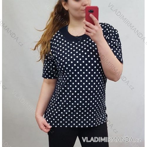 Tunika Kurzarm Damen Tupfen (M-XXL) TÜRKISCHE MODE TM920152
