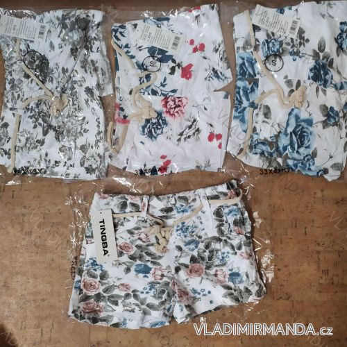 Shorts Shorts Sommer Damenblumen (s-xl) TINGBA TURKEY IM6202312
