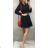 Kurzes Hemd Kurzarm Kleid (uni sm) ITALIENISCHER MODUS IMT19871  _UNI S / M / L.