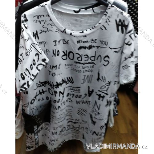 Kleid übergroße Kurzarmfrauen (UNI S-M) ITALIAN FASHION IM920153
