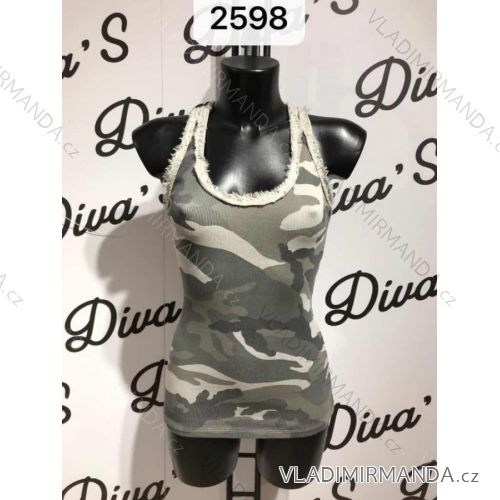 Damen Tarn Tanktop (Uni s / m) ITALIENISCHE MODA IMM202598
