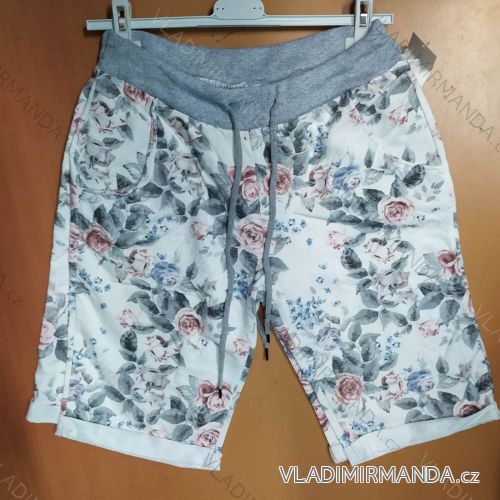 Jogginghose 3/4 kurze Sommerhose Damen dot (uni s / m) ITALIENISCHER MODUS IM1319131