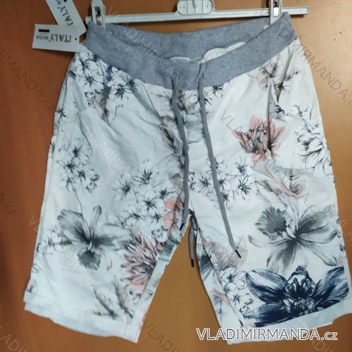 Jogginghose 3/4 kurze Sommerhose Damen dot (uni s / m) ITALIENISCHER MODUS IM1319131