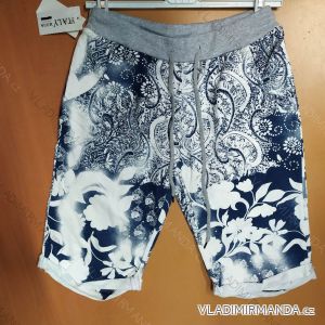 Jogginghose 3/4 kurze Sommerhose Damen dot (uni s / m) ITALIENISCHER MODUS IM1319131