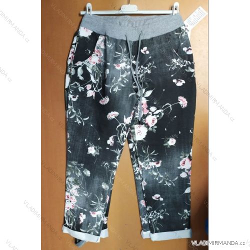 Jogginghose 3/4 kurze Sommerhose Damen dot (uni s / m) ITALIENISCHER MODUS IM1319131