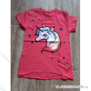 Kurzärmliges blinkendes T-Shirt für Kinder (3-8 Jahre) Türkisches MODA TVF20007