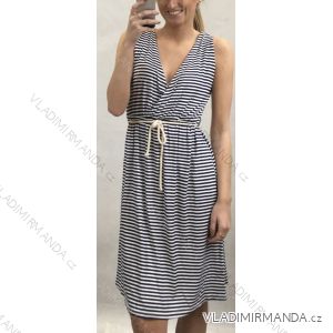 Sommerkleid auf Trägern Damenstreifen (uni s / m) ITALIAN FASHION IM620039
