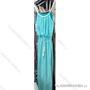 Sommer langes Frauenkleid (uni s / l) ITALIAN FASHION IM919781