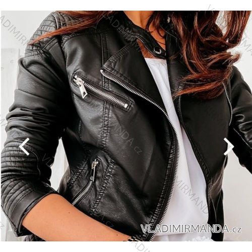 Frühling Kunstlederjacke Frauen (s-xl) polnischen Moda JMK19046