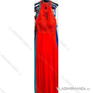 Elegantes langes Damenkleid (uni s-m) ITALIAN MODA IM919897