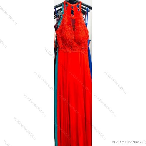 Elegantes langes Damenkleid (uni s-m) ITALIAN MODA IM919897