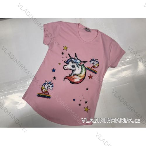 T-Shirt Kurzarm Kinder Mädchen (8-12 Jahre) TÜRKISCHE PRODUKTION TVB20011