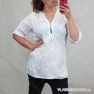 Tunika 3/4 Ärmel Damen übergroß (XL / 2XL) ITALIAN FASHION IM720130