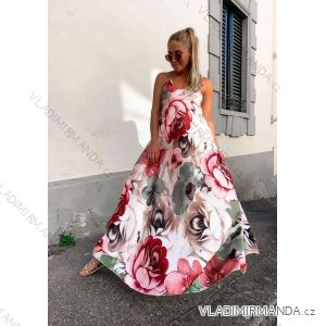 Sommerkleid mit Trägern Frauen mit Gürtel (UNI S / l) ITALIAN FASHION IMM20391