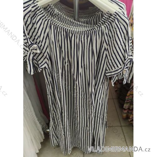 Lässiges Kurzarmkleid für Frauen (uni xl / 2xl) ITALIAN MODA IM720042