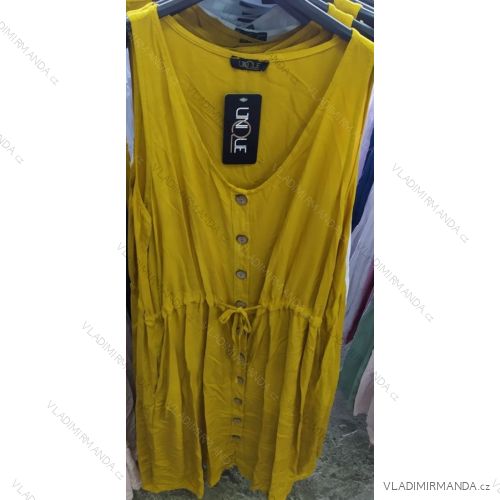 Sommerkleider an den Schultergurten der Frauen in Übergröße (uni xl-3xl) ITALIAN FASHION IM719805