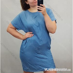 Sommer-Kurzarmkleid für Damen (uni l / 2xl) ITALIAN FASHION IM720149