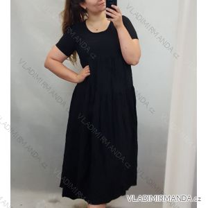 Kurzärmeliges Sommerkleid für Damen (uni l / 2xl) ITALIAN FASHION IM720154