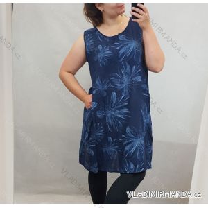 Kurzärmeliges Sommerkleid für Damen (uni l / 2xl) ITALIAN FASHION IM720152