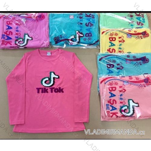 T-Shirt Kurzarm Kinder Mädchen (8-12 Jahre) TÜRKISCHE PRODUKTION TVB20011