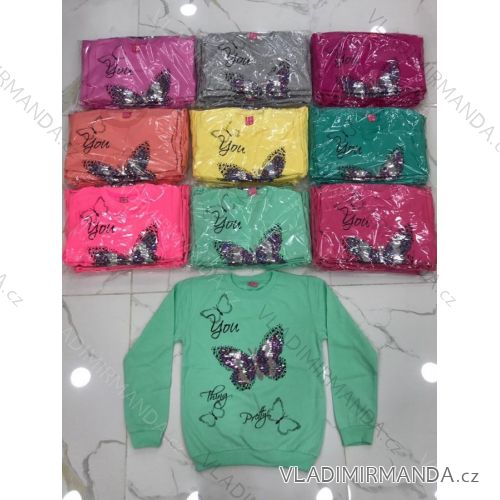 Sweatshirt Langarm mit Pailletten Baby Mädchen (8-12 Jahre) TURKEY MODA TV418180