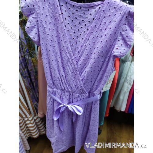 Sommer Kurzarm Sommerkleid für Frauen (UNI S / M) ITALIAN FASHION IM920198