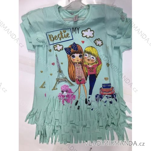 T-Shirt Kurzarm Kinder Mädchen (8-12 Jahre) TÜRKISCHE PRODUKTION TVB20011