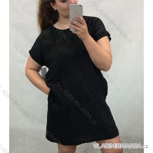 Lässiges Kurzarmkleid für Frauen (uni xl / 2xl) ITALIAN MODA IM720042