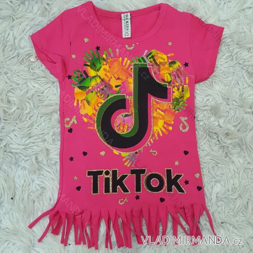 T-Shirt Kurzarm Kinder Mädchen (8-12 Jahre) TÜRKISCHE PRODUKTION TVB20011