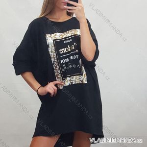 Langarm-Tunika für Damen mit Übergröße (UNI XL-2XL) ITALIAN FASHION IM720050