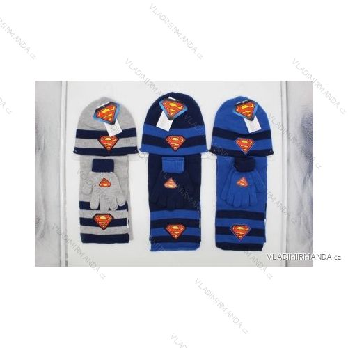 Set Mützen, Schal, Handschuhe Batman vs Superman Baby Boys (Einheitsgröße) SETINO 780-569B