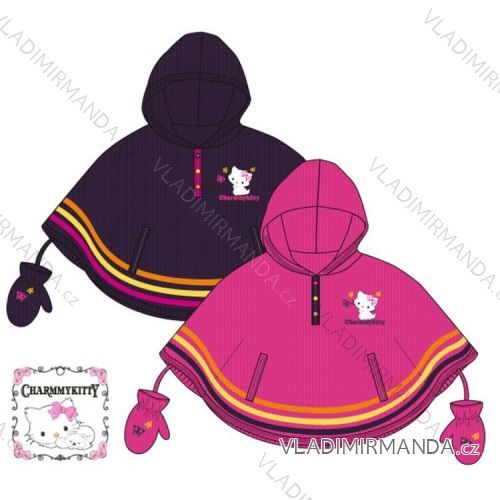 Pullover Poncho mit Handschuhen Charmmy Kitty Babymädchen (2-8 Jahre) SUN CITY HM1216
