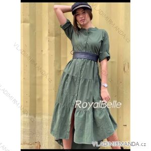 Kleid Andere Hemden Kurzarm Damen (uni sl) ITALIENISCHE Mode IM21800914