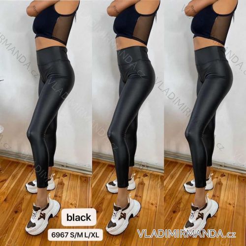 Leggings Hose Kunstleder mit Reißverschluss (xs-m) Italian Fashion LML20003