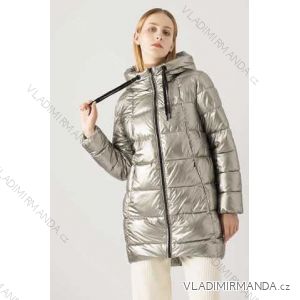 Jacke Winterjacke mit Kapuze und Fell Damen Übergröße (46-54) POLISH FASHION BLI19YP-18057-12