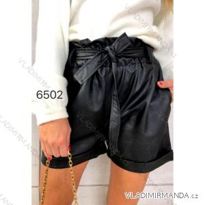 Shorts Shorts Kunstleder Frauen (uni s-l) ITALIAN FASHION IM920107