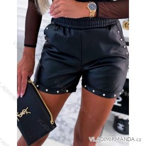 Shorts Shorts Kunstleder Frauen (uni s-l) ITALIAN FASHION IM920107