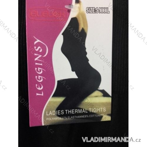 Leggings  Thermobambus-Damen (S-3xl / schwarz) ELEVEK DD906