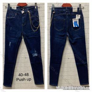 Jenas Hose Kunstleder mit Reißverschluss (40-48) JEANS JWA20005