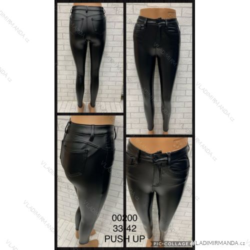 Leggings Hose Kunstleder mit Reißverschluss (33-42) JENAS JWA20025