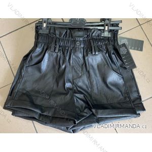 Shorts Shorts Kunstleder Frauen (uni s-l) ITALIAN FASHION IM920107